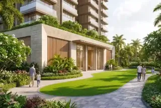 Landscaped Open Spaces at Haware One & Only Crown